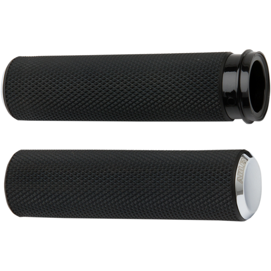 ARLEN NESS GRIPS KNURLED RUBBER CBL CHR 07-324