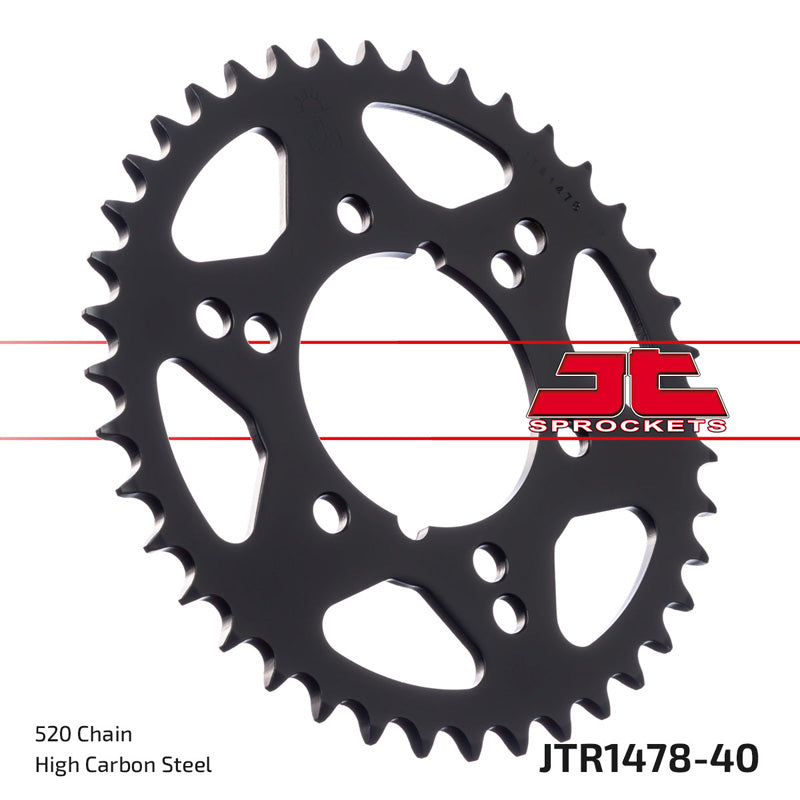 JT SPROCKETS SPR.40T ZX-6R/RR 98-04 OE CONV 520  POLARIS ATV JTR1478_40