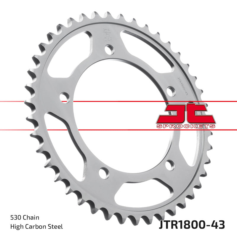 JT SPROCKETS SPR.43T GSXR1000 07-08/GSXR1300R 08-13/GSF1250 0E JTR1800_43