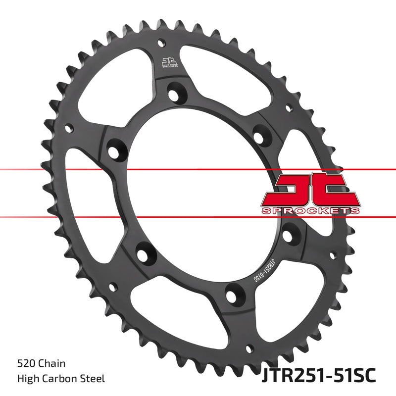 JT SPROCKETS SPR.51T SC YZ250 10-13/ YZ250F 15-21 OE JTR251_51SC