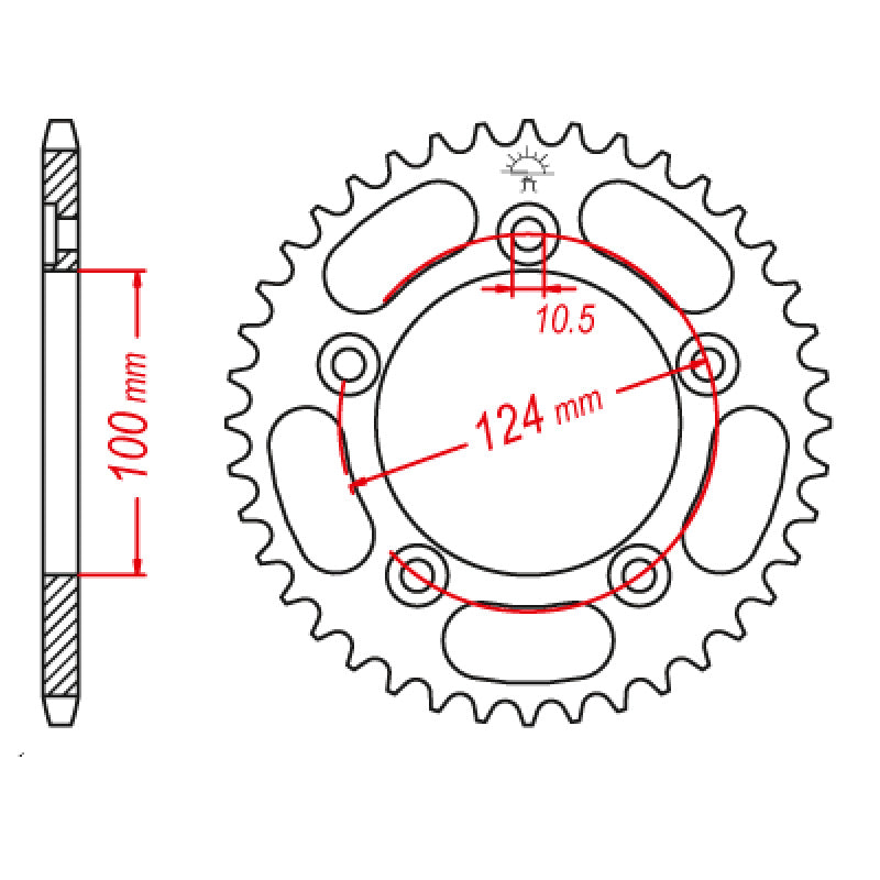 JT SPROCKETS SPR.35T DUCATI 749R 06 OE JTR744_35