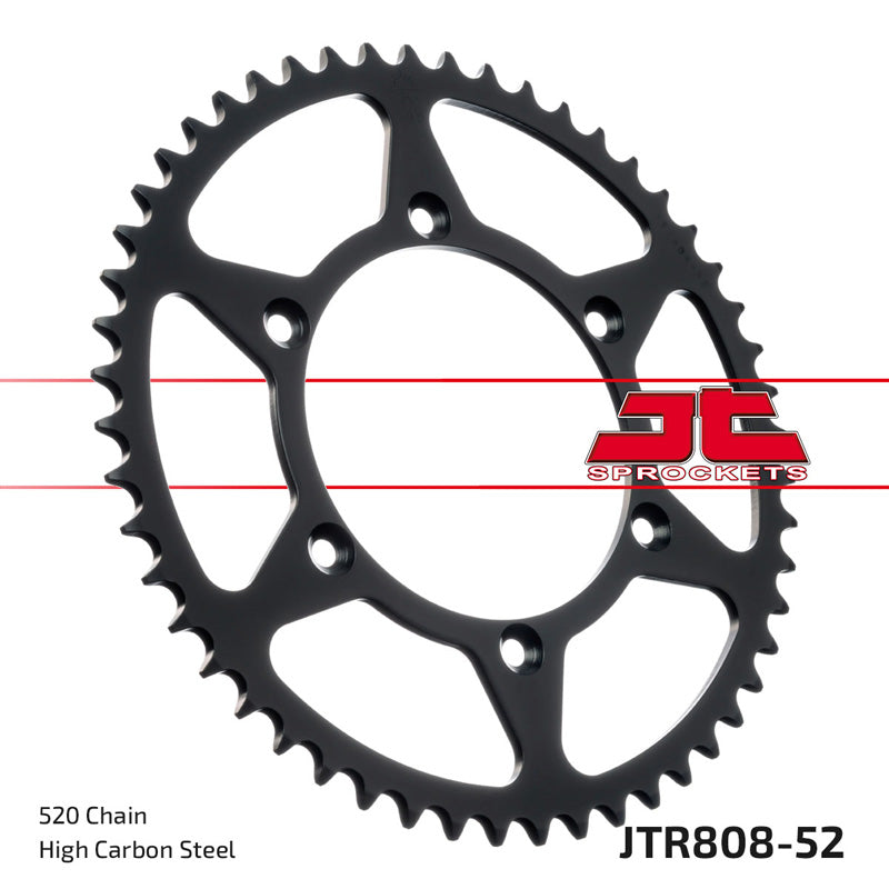 JT SPROCKETS SPR.52T RM125 06-09/DRZ250 01-07/RMZ250/450 08-10 JTR808_52
