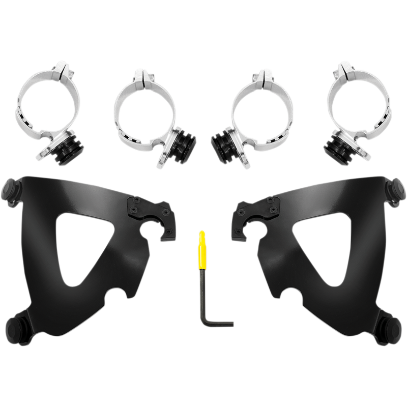 MEMPHIS SHADES HD MNT KIT RD WARR FXLR BLK MEB2035