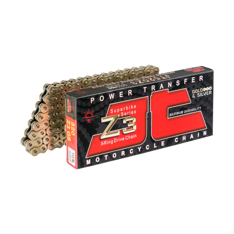 JT SPROCKETS JT CHAIN Z3 520X100RL GOLD JTC520Z3GS100RL