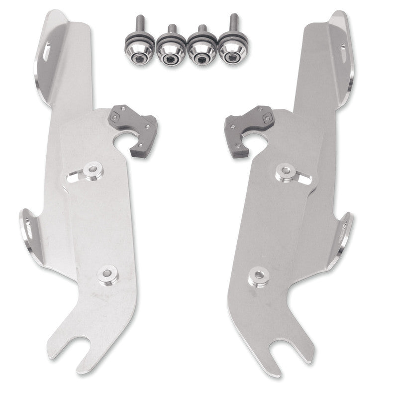 MEMPHIS SHADES HD FLSTC/F/N MNT KIT W/LBAR POL MEM8971