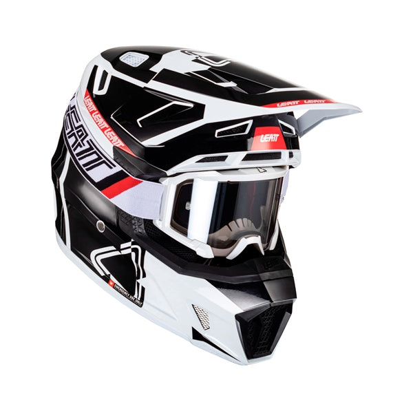 LEATT HELM MOTO 7.5 V24 KIT BK/WH XS LEATT 1024060240