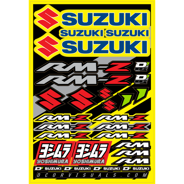 D'COR VISUALS DECAL SHEET SUZUKI RMZ 40-40-100