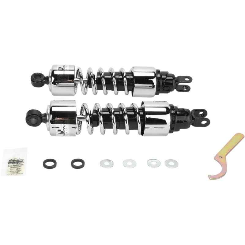 PROGRESSIVE SUSPENSION SHOCKS - 412 CRUISER SERIES - CHROME - 13" - HEAVY DUTY 412-4224C