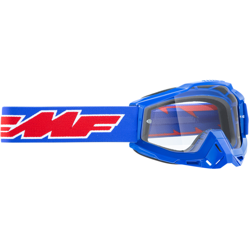 FMF FMF POWERBOMB YOUTH GOGGLE ROCKET BLUE - CLEAR LENS F-50047-00002