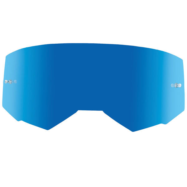 FLY RACING SINGLE LENS REPLACEMENT WITH POSTS BLUE MIRROR/SMOKE 37-5427