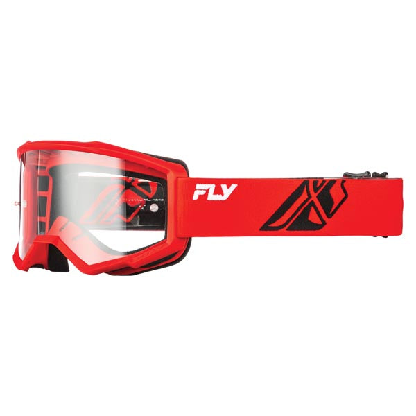 FLY RACING YOUTH FOCUS GOGGLES RED/BLACK FRAME CLEAR LENS 37-51161Y