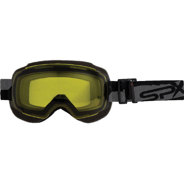 SPX MAGNETIC SNOW GOGGLES BLACK FRAME YELLOW LENS 420-6501D
