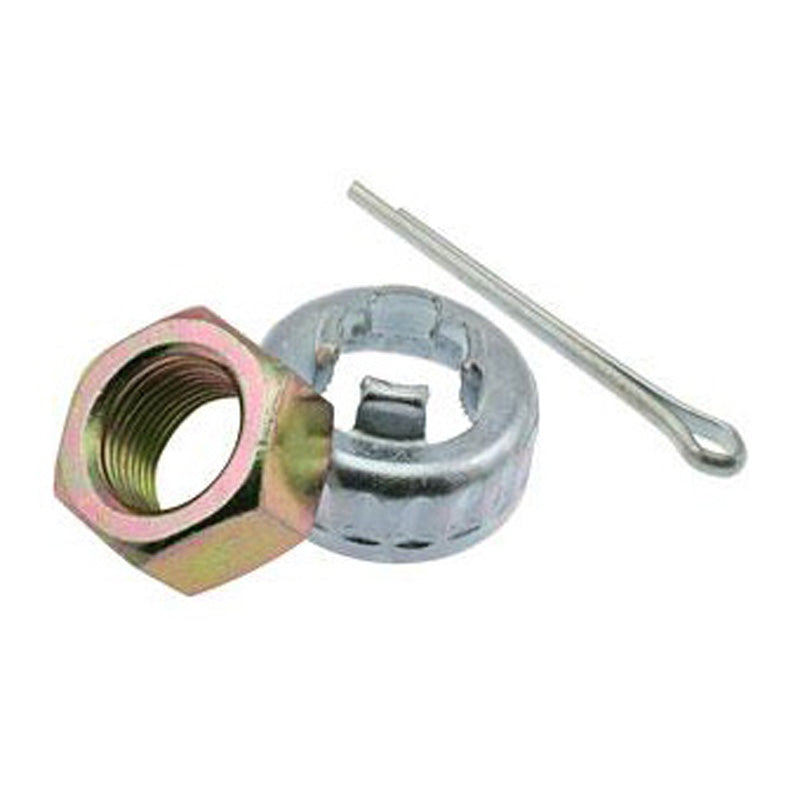 MOTOFORCE NUT MFM16INCL.CAP AND SPLIT PINOUT.SHAFT PIAG. MF96_90006