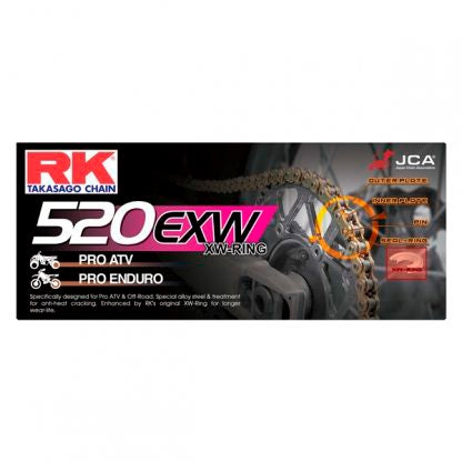RK EXCEL 520EXW 106L NATURAL RK CHAIN 520EXW-106