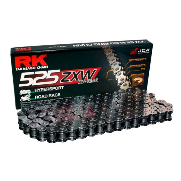 RK EXCEL 525ZXW 100L BK RK CHAIN BL525ZXW-100