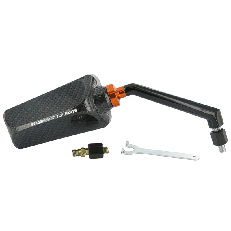 STAGE 6 F1 MIRROR RIGHT CARBON 8MM S6-SSP630-2R_CA