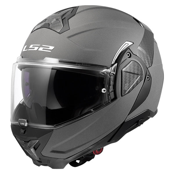 LS2 HELM ADVANT II SOLID W/SUNV GY 2XL 910-1036
