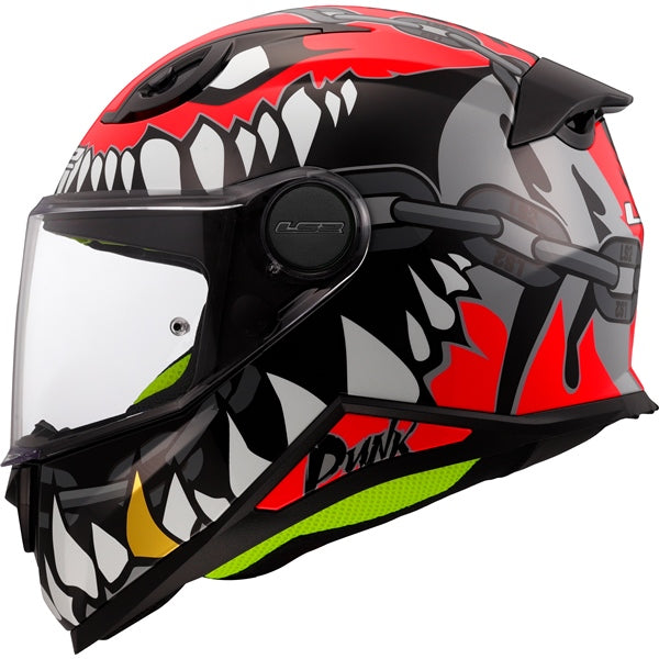 LS2 HELM KID PUNK GY/RD L 812-4324