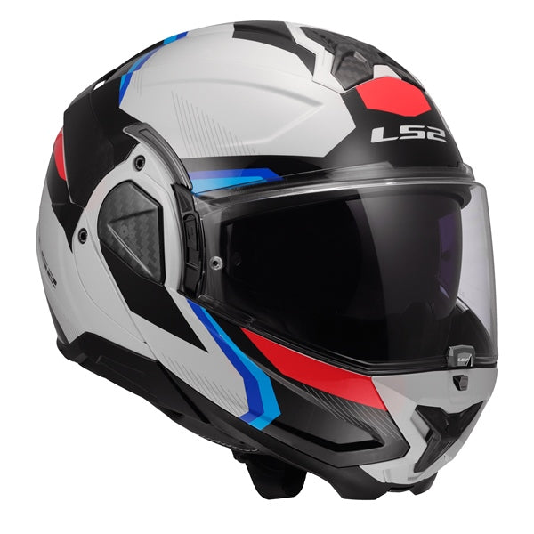 LS2 HELM ADVANT II TRIPLE WH/BL/RD 3XL 910-4467