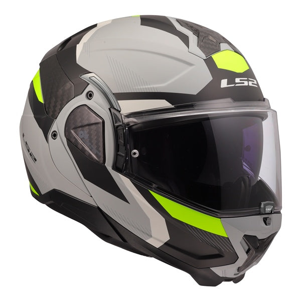 LS2 HELM ADVANT II TRIPLE MAT LGY L 910-4494