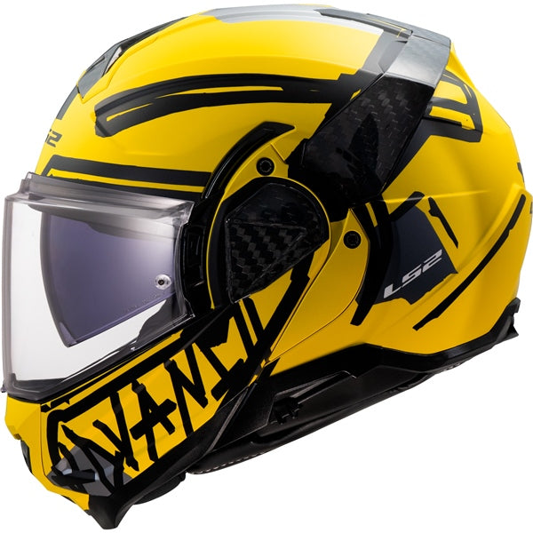LS2 HELM ADVANT II TAPE MAT YE 2XL 910-4516