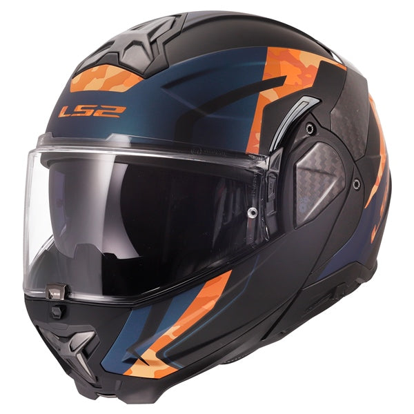 LS2 HELM ADVANT II GLIDE MAT BK OG 3XL 910-4557