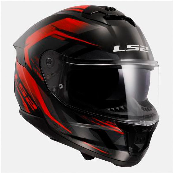 LS2 HELM STREAM II FURY GLOSS BK/RD 2XL LS2 808-1116