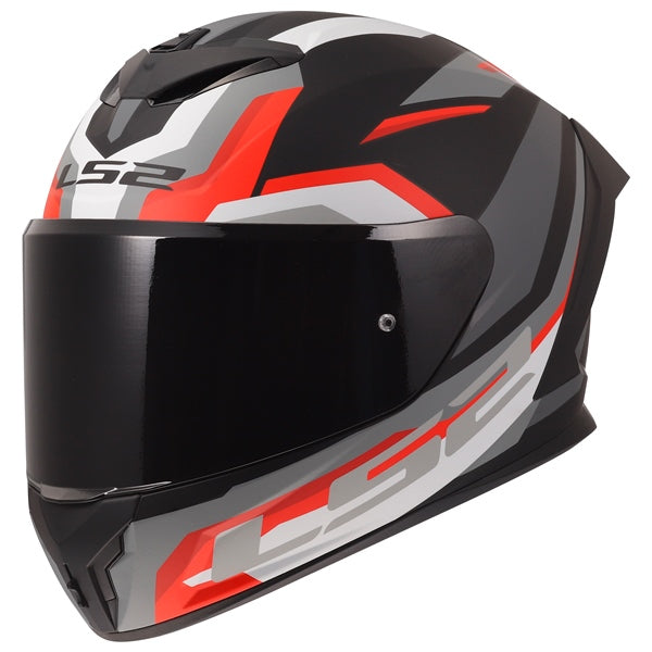 LS2 HELM RAPID III HYPER MAT BK/RD 2XL LS2 820-0160