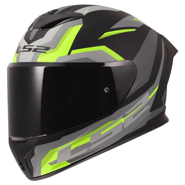 LS2 HELM RAPID III HYPER MAT BK/HVS YE 2XL 820-0168