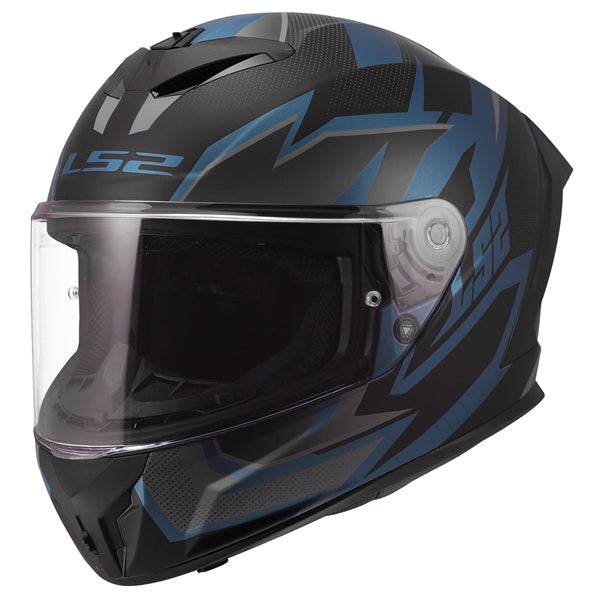 LS2 HELM RAPID III XTREM MAT BK/BL PETRO L 820-0198