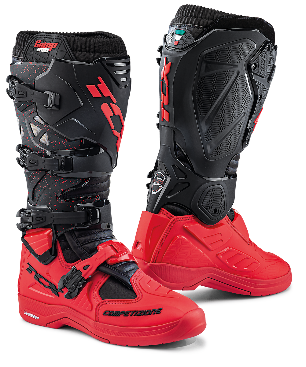 TCX BOOTS COMP EVO 2 MICHELIN BLACK / RED 49 9662-NERS-49