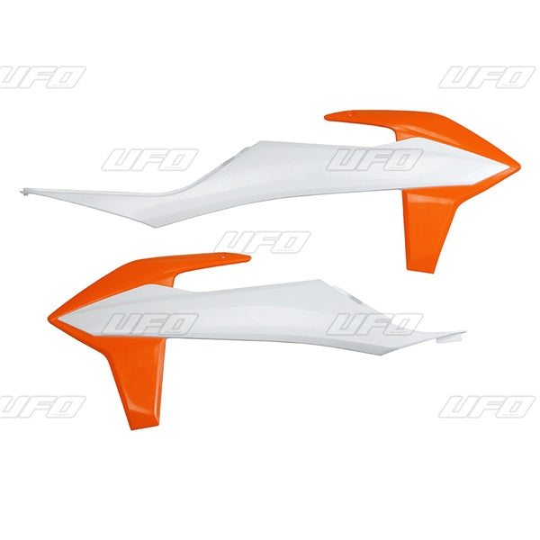 UFO RADIATOR GUARD WH/OG KTM UFO KT04092#999