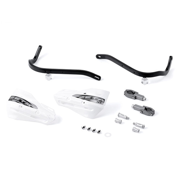 DRC ZETA UNIT HANDGUARD ARMOR XC KIT 22.2MM BK/WH ZE72-5000