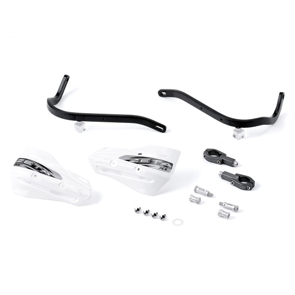 DRC ZETA UNIT HANDGUARD ARMOR XC KIT 28.6MM BK/WH ZE72-5010