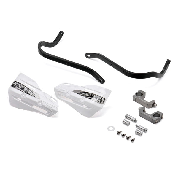 DRC ZETA UNIT HANDGUARD ARMOR XC KIT 28.6MM BK/WH ZE72-5020