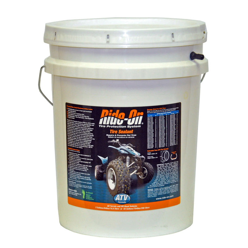 RIDE ON 5-GALLON PAIL OF ATV TIRE SEALANT 70640