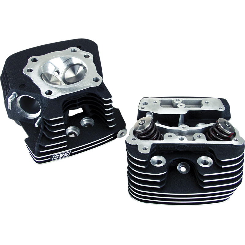 S&S CYCLE 06-17 T/C 89CC BLACK CYL HEADS 106-3240