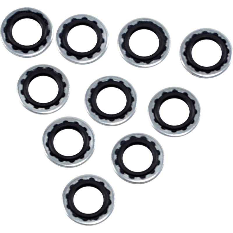 DRAG SPECIALTIES 10MM BANDJO WASHERS 10PK DS-097014