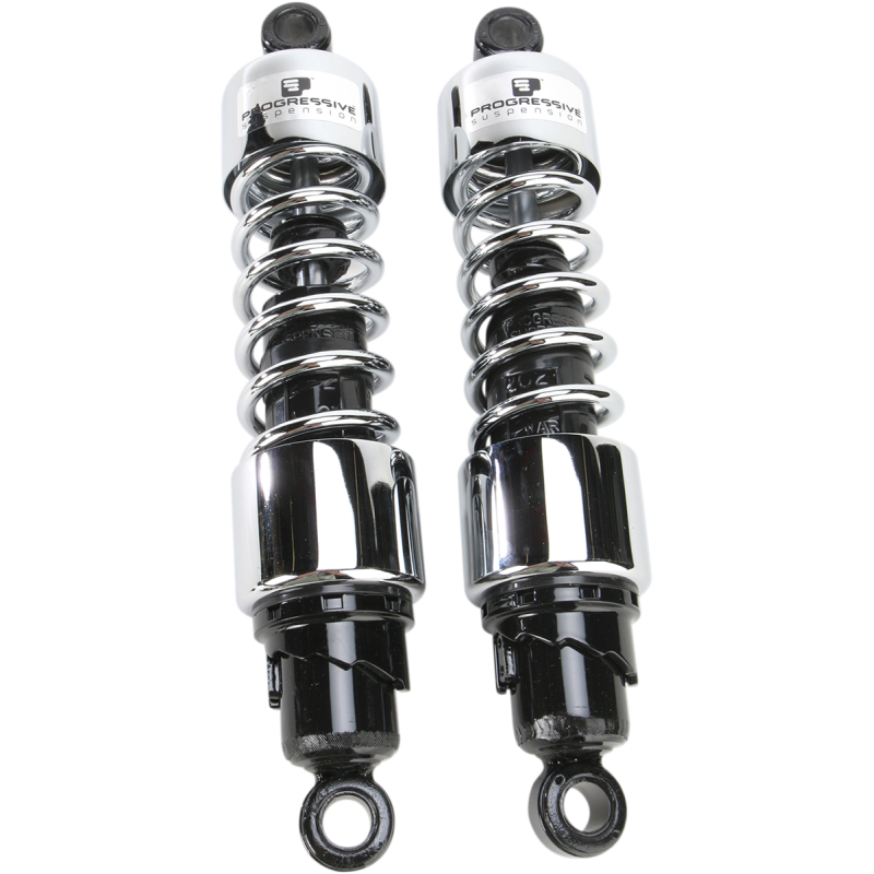 PROGRESSIVE SUSPENSION SHOCKS - 412 CRUISER SERIES - CHROME - 13.5" - HEAVY DUTY 412-4255C