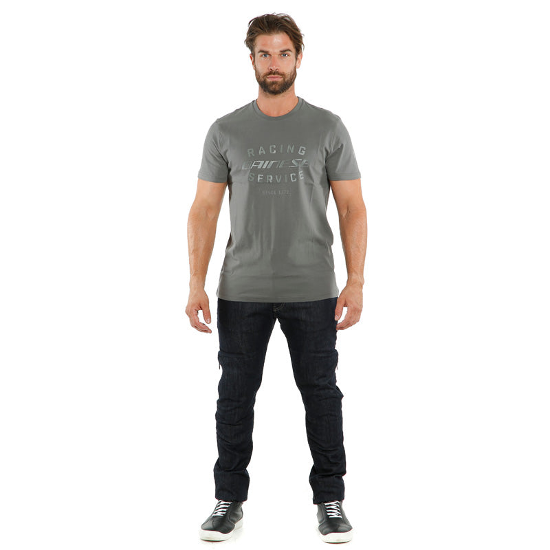 DAINESE PADDOCK T-SHIRT CHARCOAL-GRAY/CHARCOAL-GRAY 1896806-G37-XL