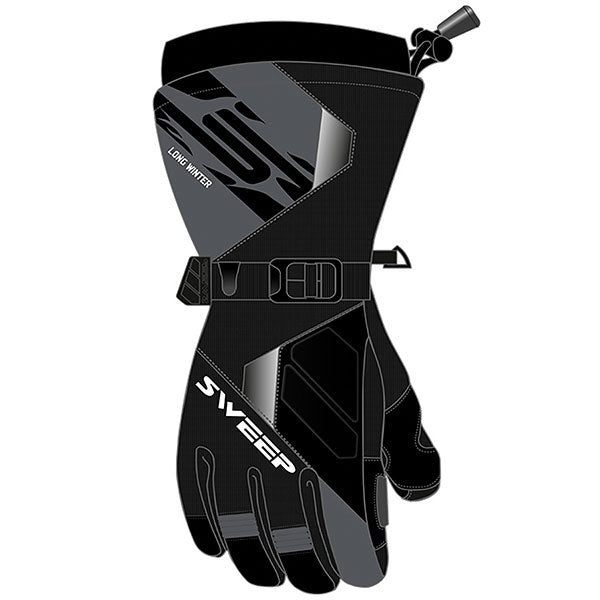 SWEEP MEN'S OUTPOST GLOVES SMALL BLACK/GREY CGOUT-022-08