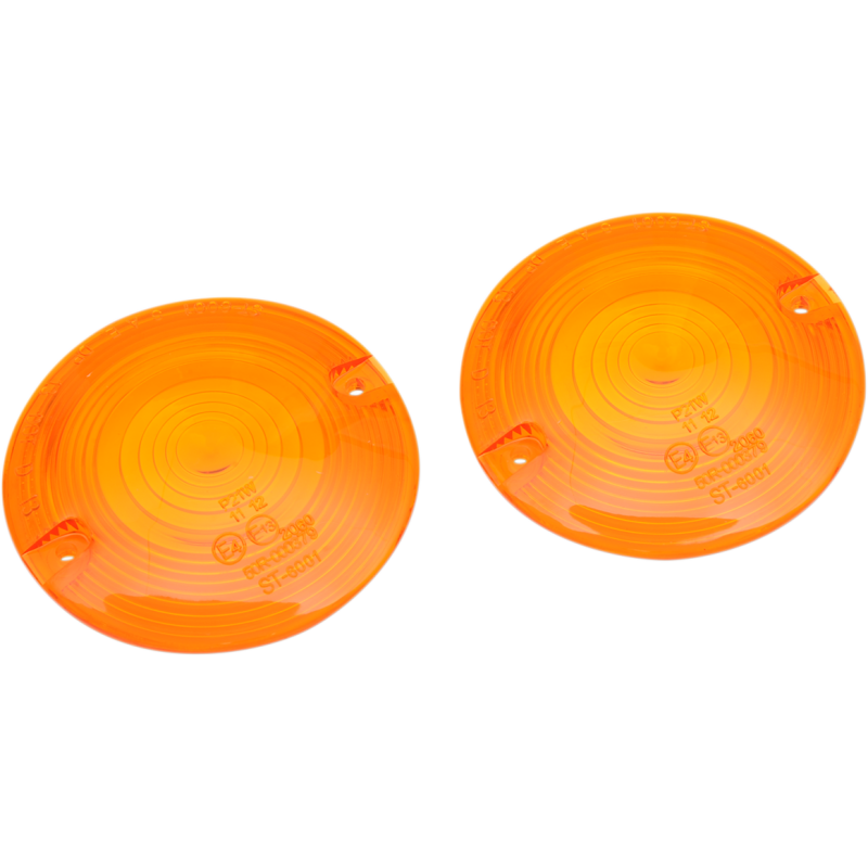 DRAG SPECIALTIES 80-19 FLHT T/S LENSES AMBER PR 2020-0637
