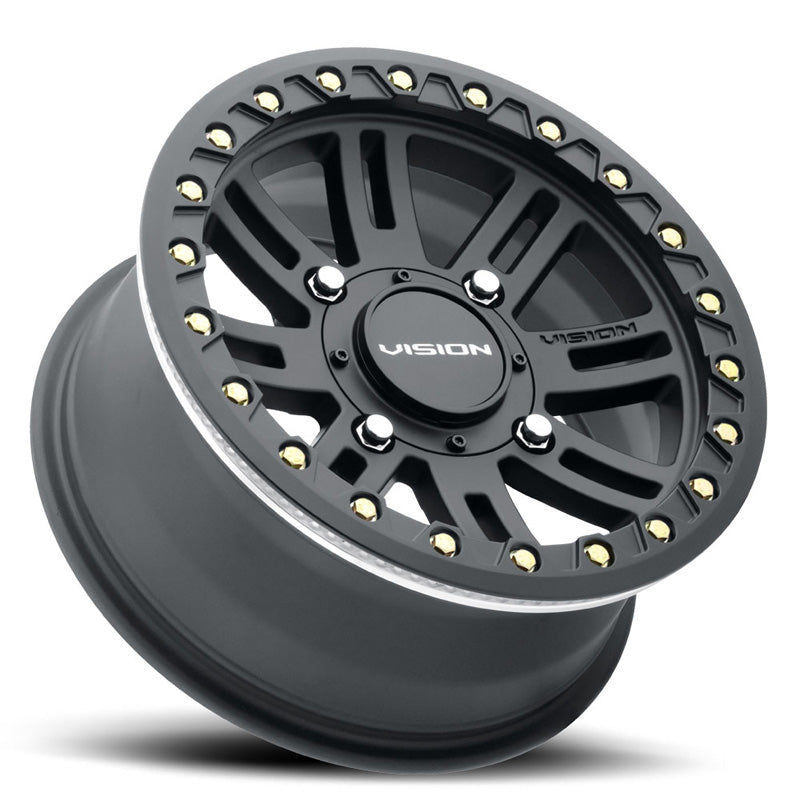 VISION WHEELS UTV WHEEL MANX 2 B/L 14X7 4/110 (4.4+2.6) SATIN BK 356BL147110SBBR44