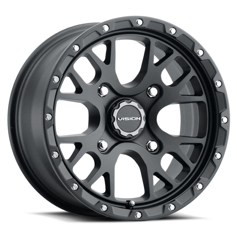 VISION WHEELS UTV WHEEL ROCKER 14X7 4/110 (4.4+2.6) SATIN BLACK 545-147110SB44