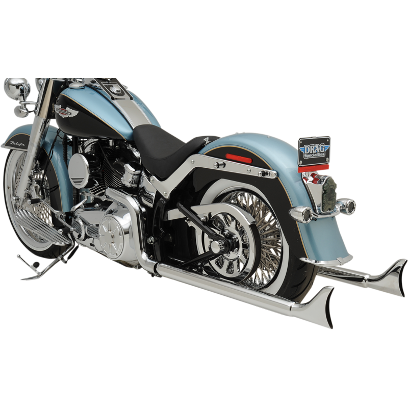 BASSANI XHAUST 07-17 SOFTAIL 36" FISHTAIL 2:2 FS CHR NO BAFFLE 1S46E-36