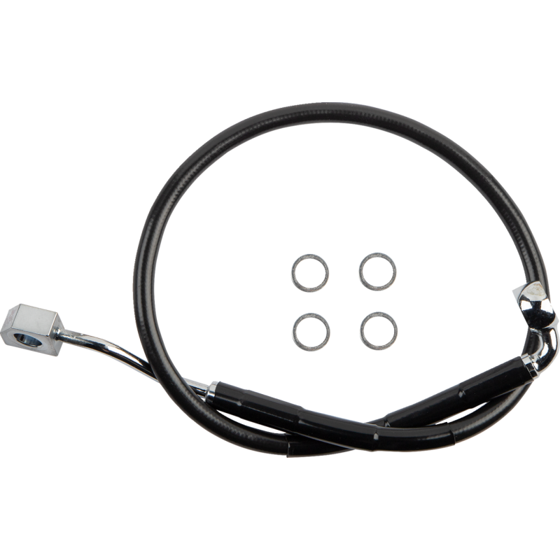 DRAG SPECIALTIES BRAKE LINE RR ABS BL 618599-BLK