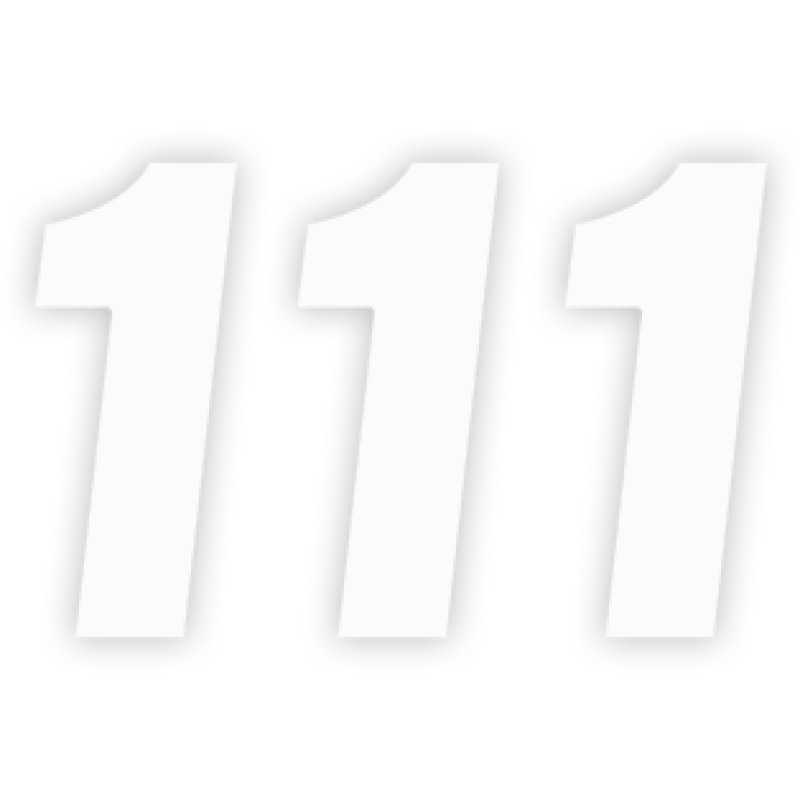 FACTORY EFFEX FACTORY 7" NUMBER WHITE #1 08-90091