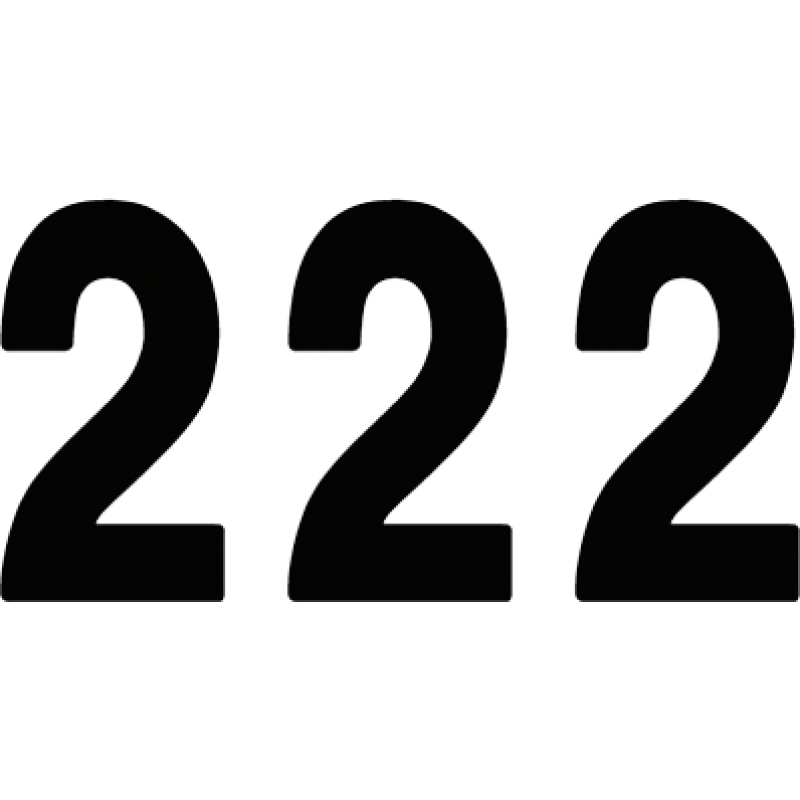 FACTORY EFFEX PRO 7" NUMBER BLACK #2 02-4342