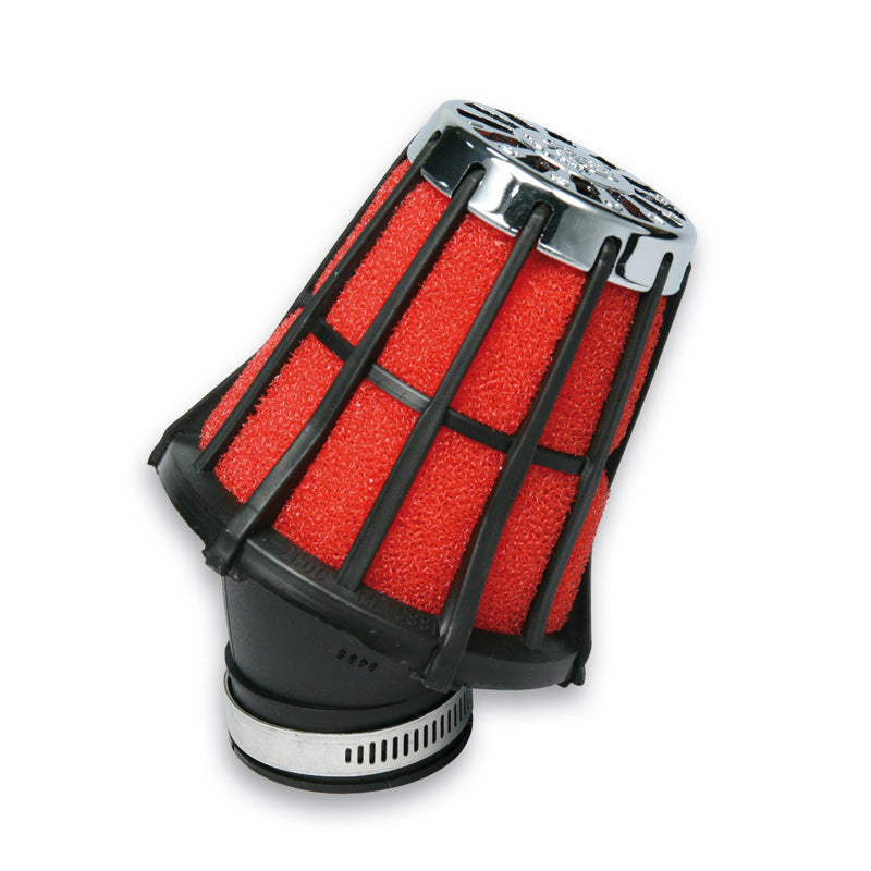 MALOSSI AIR F. 5E BLACK/RED STRAIGHT 38MM. 04 3296_50