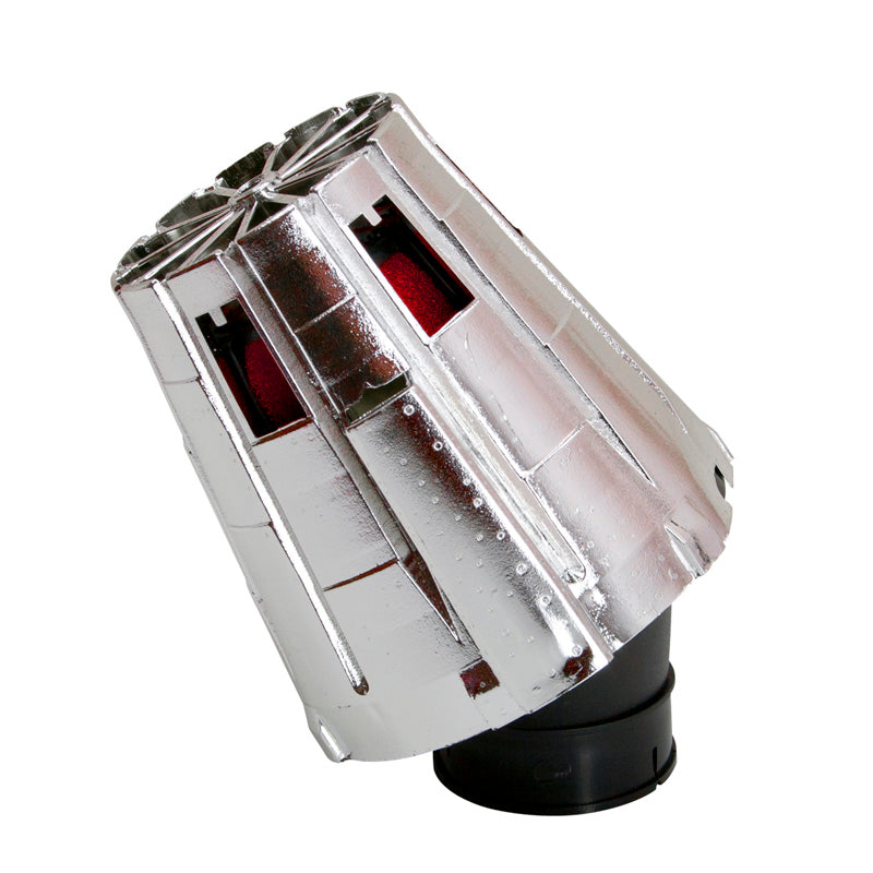 MALOSSI AIR FILTER 5E CHROME 30DEG 38MM 04 7593_W0